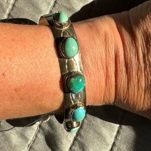 Sterling Silver & Turquoise Cuff Bracelt